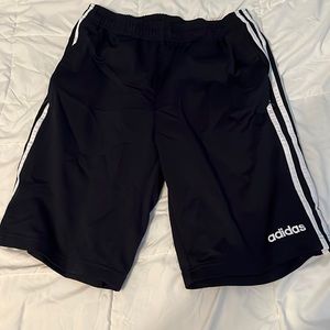 Striped Adidas Athletic Shorts (Zip Pockets)